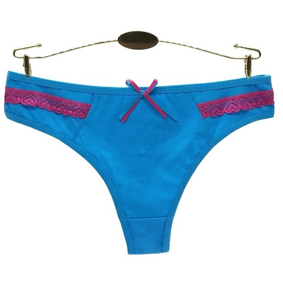 6-Pack Women's Cotton Thong Panties Thongs - Picture 2 of 8